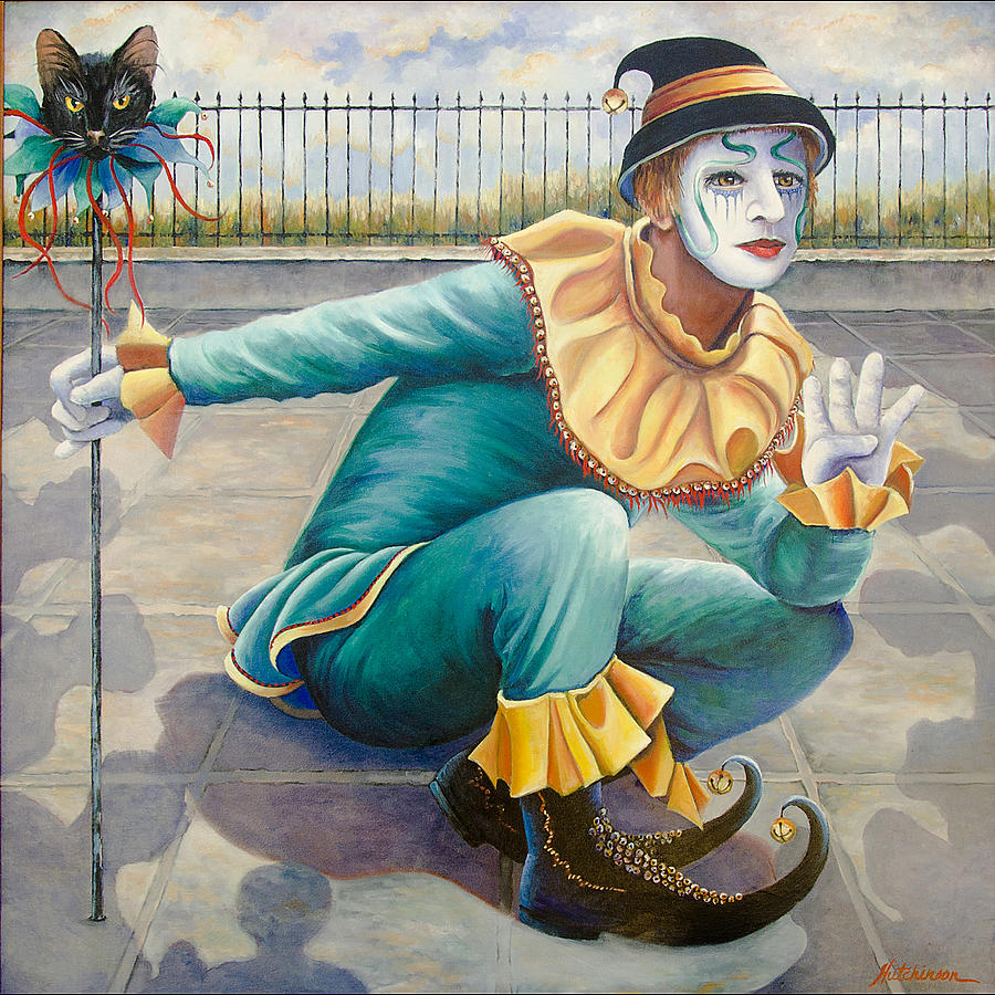 900x900 Mime Iv Painting By Liz Hutchinson - Hutchinson Painting