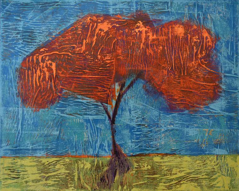 770x616 Saatchi Art Big Red Ii - Hutchinson Painting