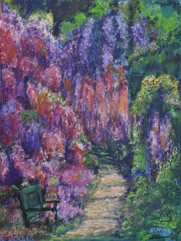 770x1027 Saatchi Art Wisteria Path - Hutchinson Painting