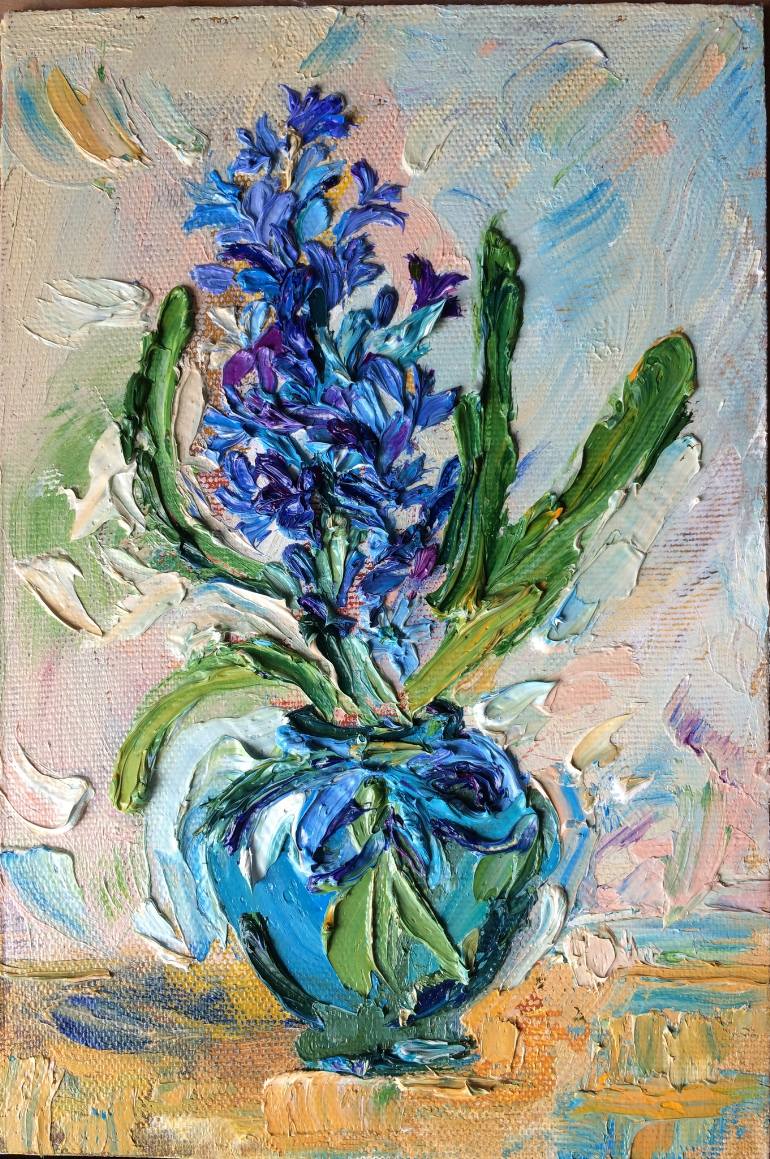 770x1159 Saatchi Art Hyacinth Painting By Natalia Ignatyeva - Hyacinth Painting
