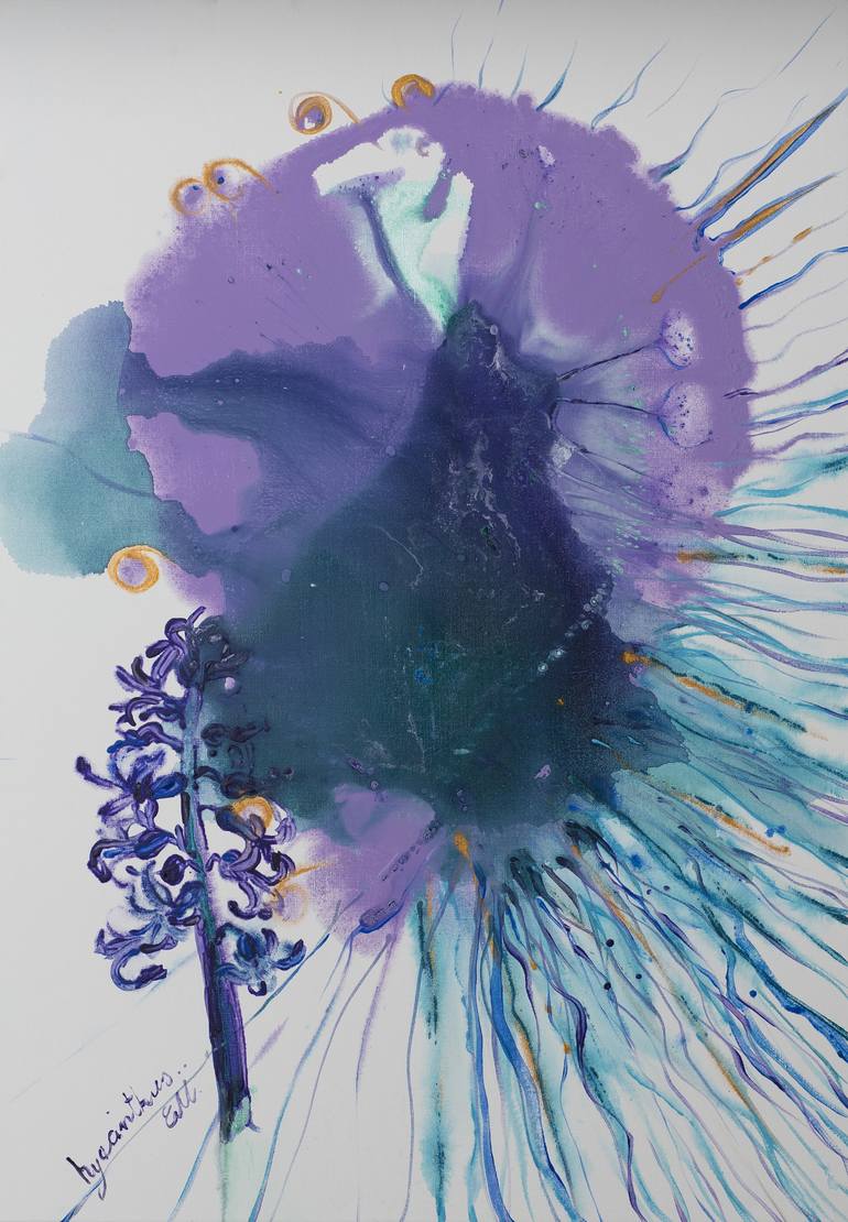770x1110 Saatchi Art The Hyacinth Painting By Ewelina Marteniak - Hyacinth Painting