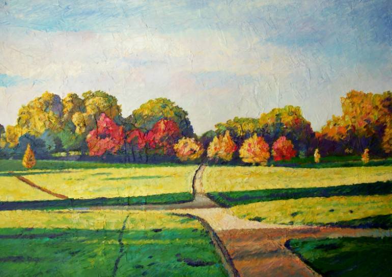 770x544 Saatchi Art Hyde Park Painting By Stan Bigda - Hyde Park Painting