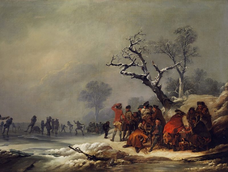 800x604 Skating In Hyde Park Painting Philippe Jacques De Loutherbourg - Hyde Park Painting