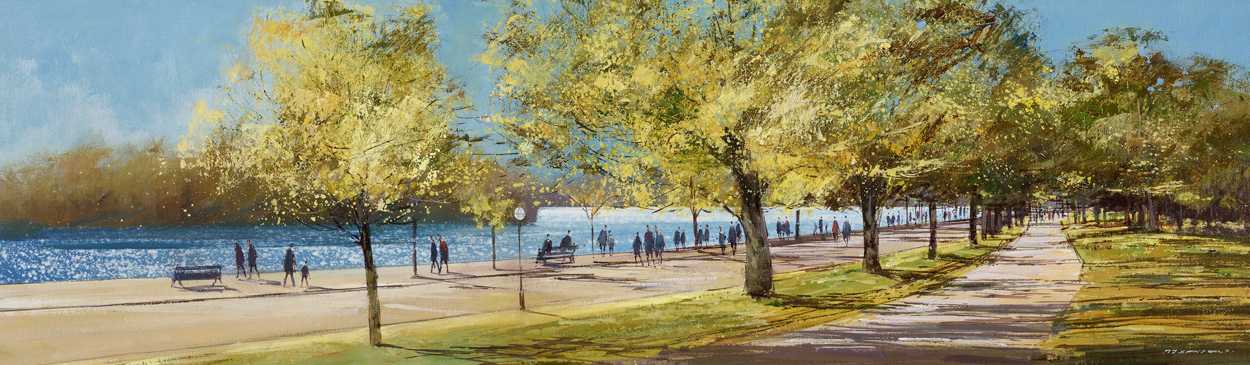 1250x365 Sunday Aftertnoon, Hyde Park By Michael Sanders Thompson's Galleries - Hyde Park Painting