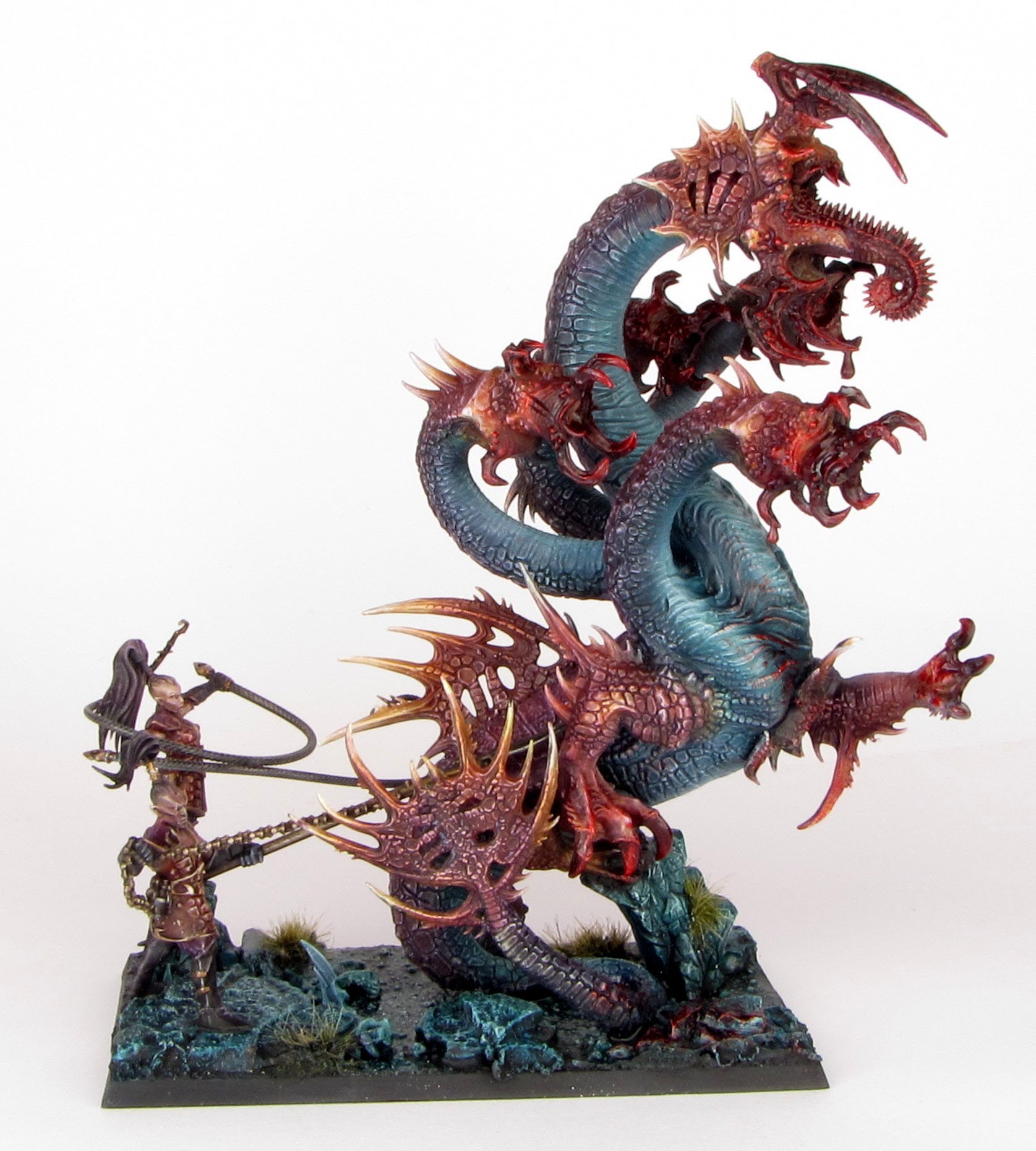 1675x1861 How To Paint Dark Elves Kharibdyss War Hydra - Hydra Painting