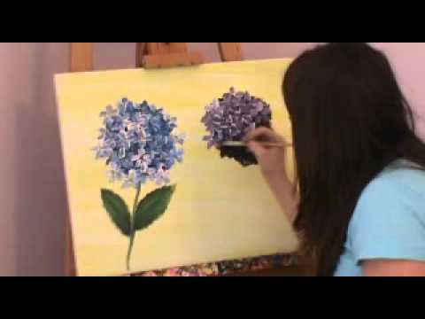 480x360 Painting A Hydrangea With Oil Paints - Hydrangea Oil Painting