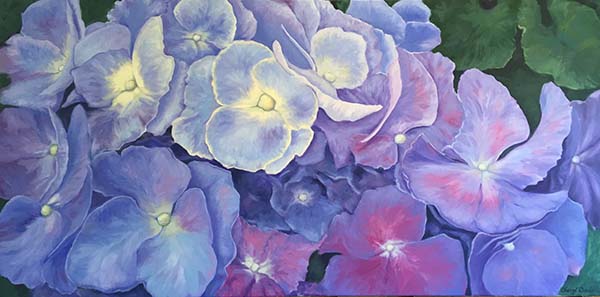 600x297 Hydrangea, Cheryl Davis,artwork, Oil Painting Hydrangea - Hydrangea Oil Painting