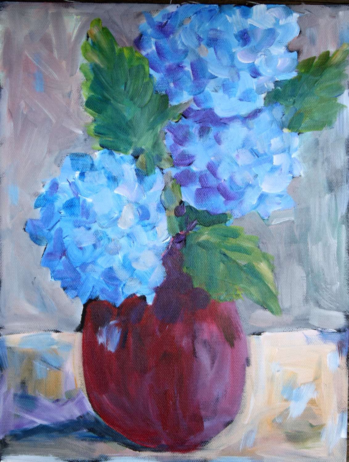 Hydrangea Painting Acrylic at PaintingValley.com | Explore collection ...