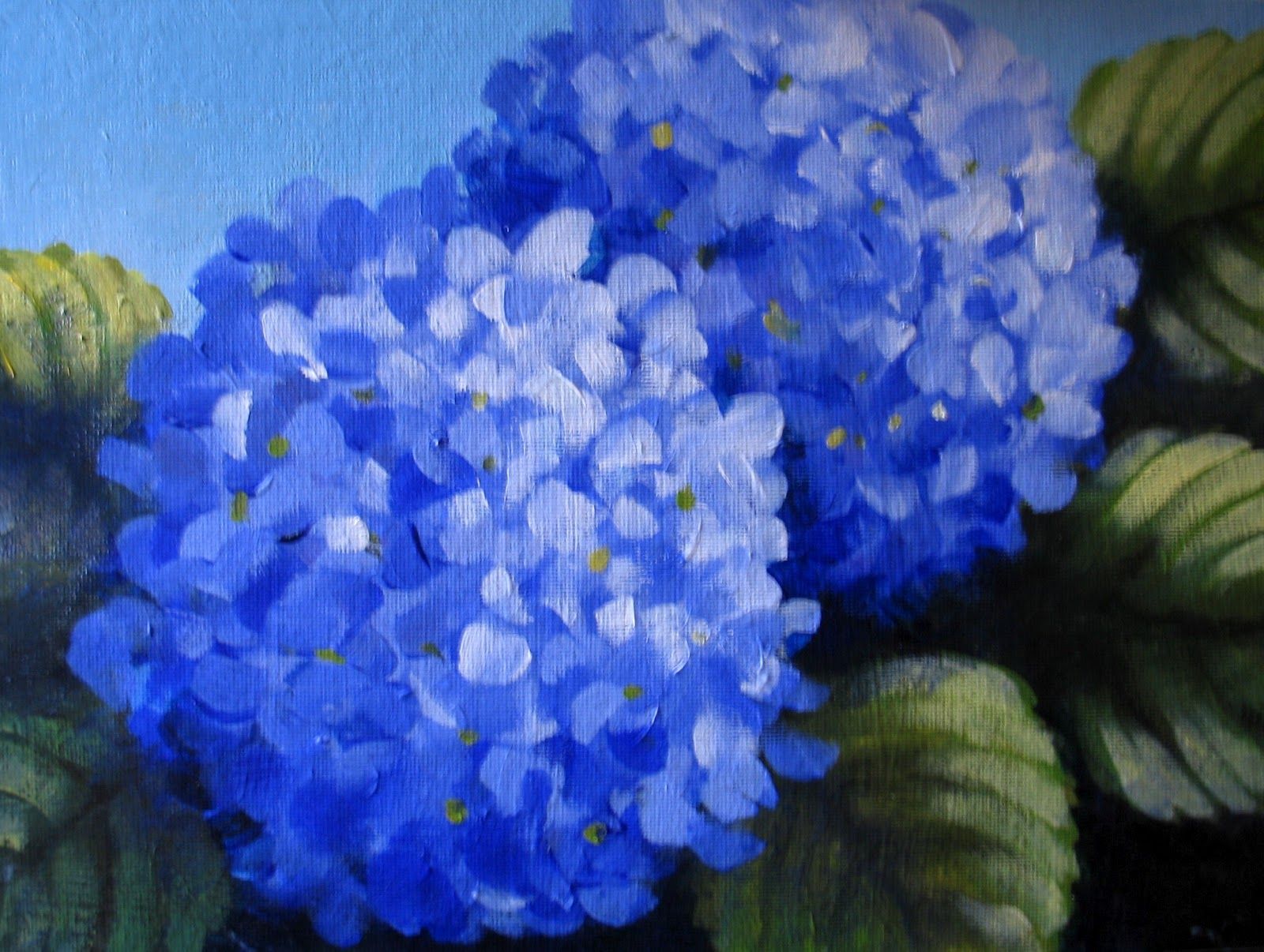 Hydrangea Painting Acrylic at PaintingValley.com | Explore collection ...