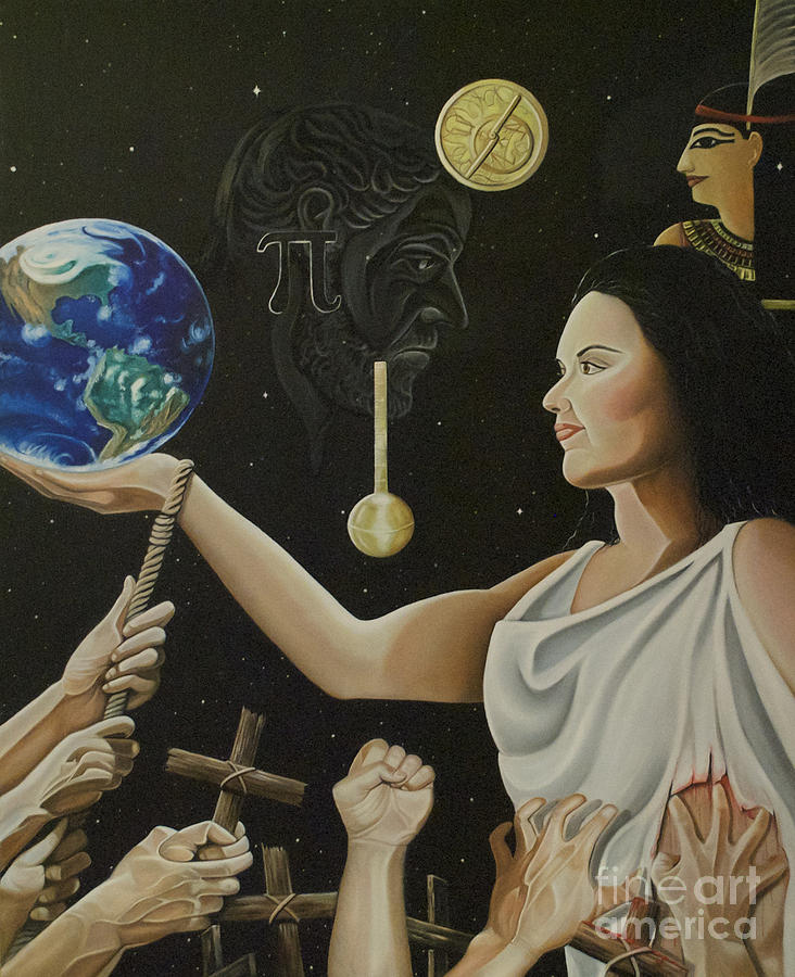732x900 Hypatia Painting By April Ward - Hypatia Painting