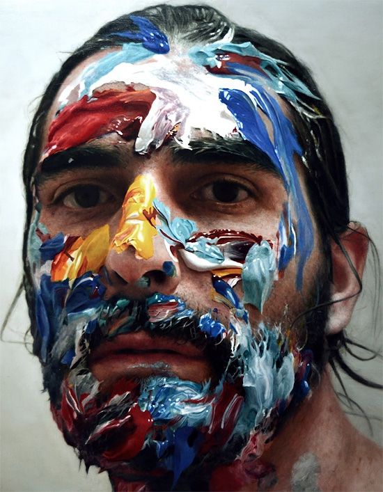 550x707 Hyper Realistic Paintings By Eloy Morales Portraits - Hyper Realism Painting
