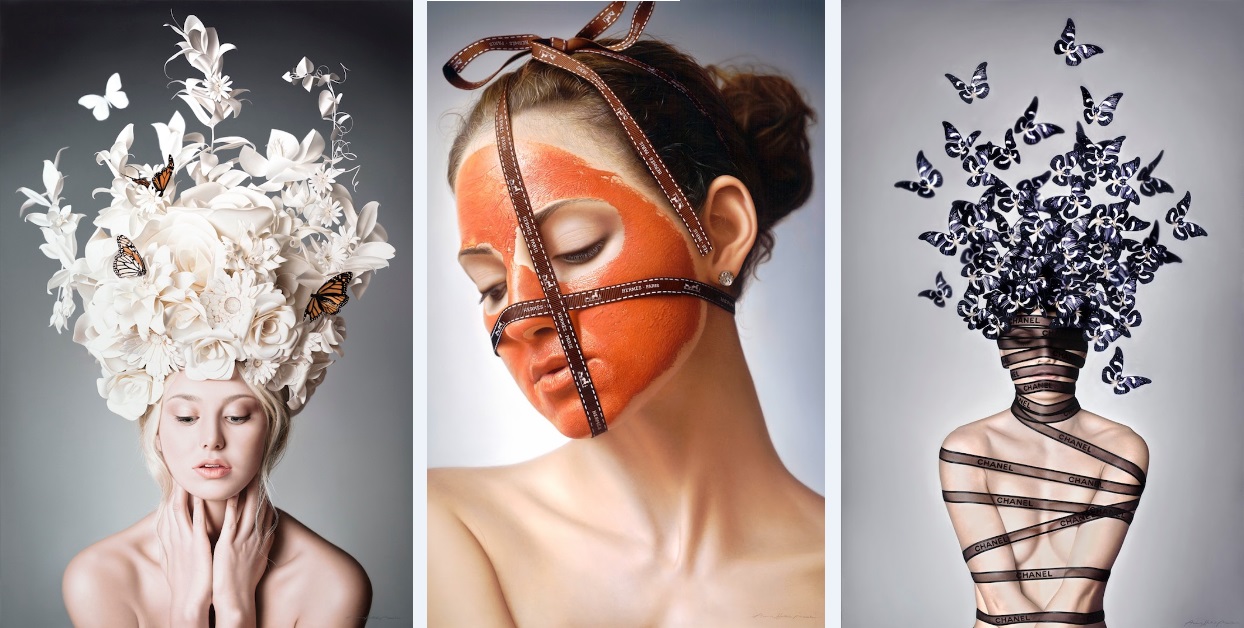 1244x628 Hyperrealistic Oil Paintings Of Feminine Beauty By Anna Halldin - Hyper Realistic Oil Painting