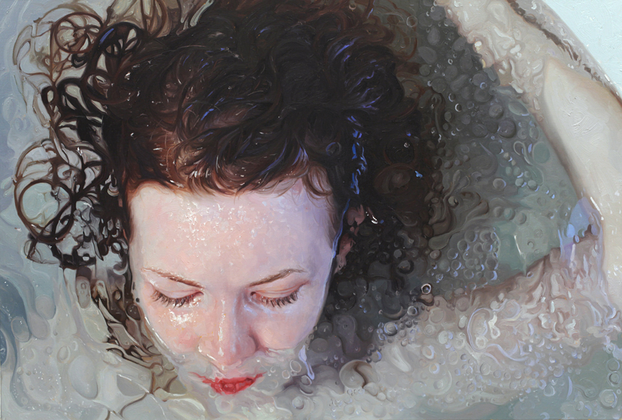 880x595 Hyper Realistic Bath Time Paintings That Will Blow Your Mind - Hyper Realistic Painting
