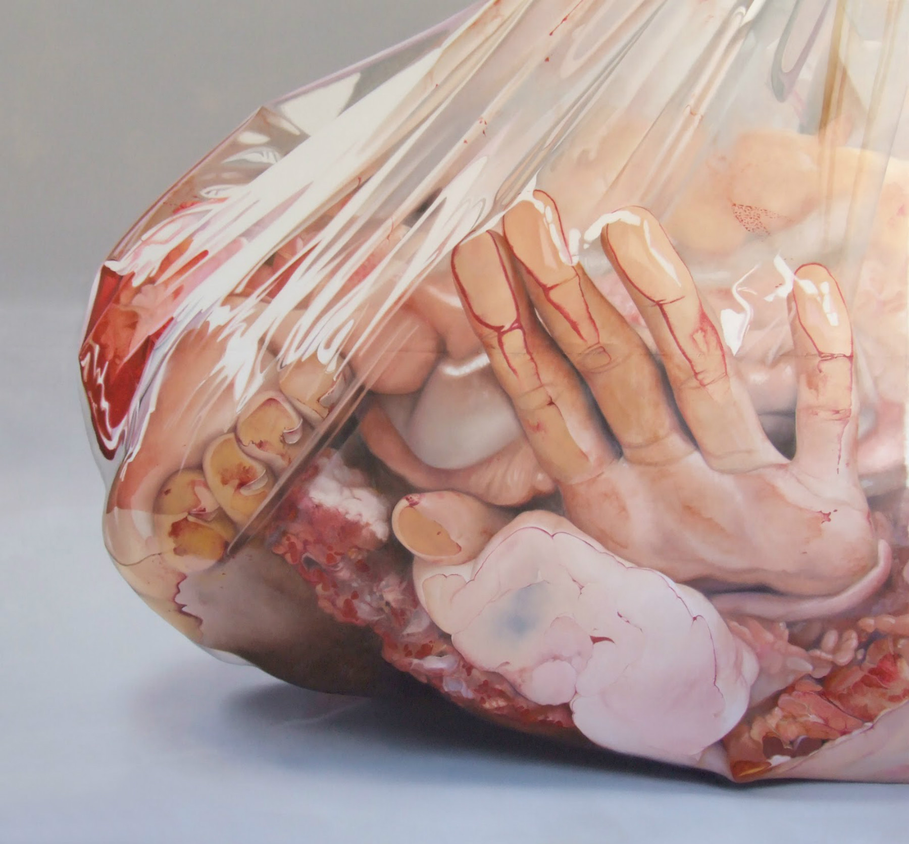 1800x1673 Hyperrealist Body Horror Scene360 - Hyperrealism Oil Painting