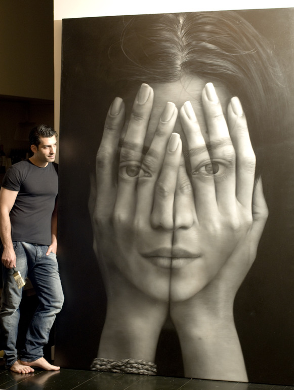 581x770 Hyperrealistic Oil Painting Reflects Our Lack Of Anonymity - Hyperrealism Oil Painting