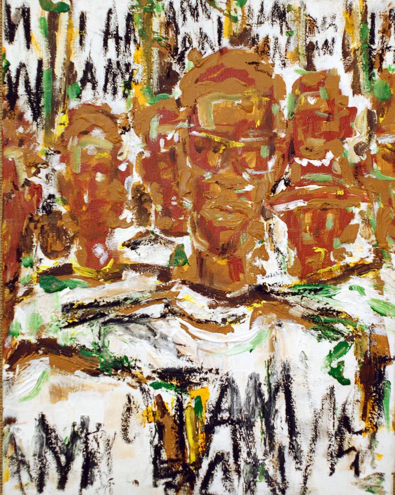 770x965 Saatchi Art I Am A Man Painting By Dr Stevenson - I Am A Man Painting