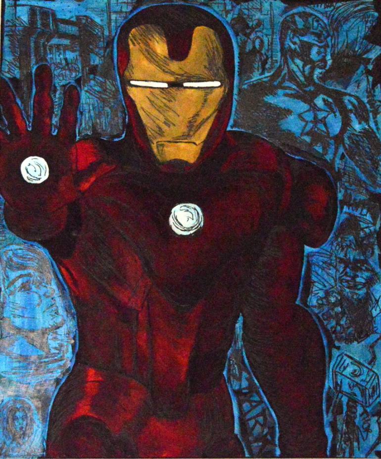 770x928 Saatchi Art I Am Iron Man Painting By Lolita Parekh - I Am A Man Painting