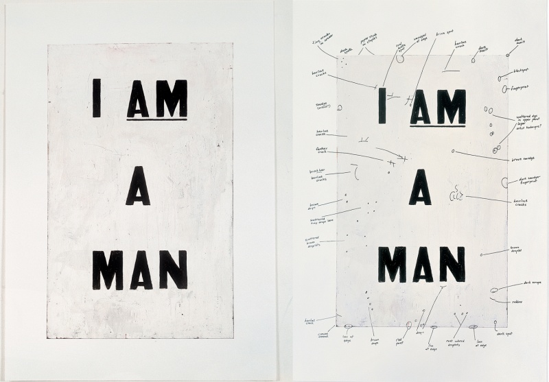 800x557 Condition By Glenn Ligon Gareth's Art Blog - I Am A Man Painting