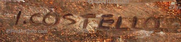 600x139 Artist's Signatures - I Costello Painting