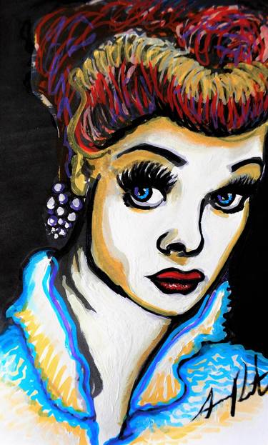 375x623 I Love Lucy Paintings For Sale Saatchi Art - I Love Lucy Painting