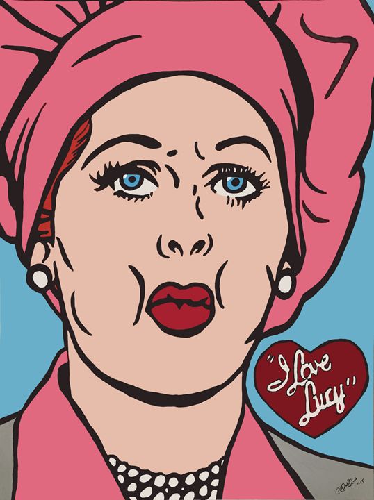 538x720 Lucille Ball I Love Lucy - I Love Lucy Painting