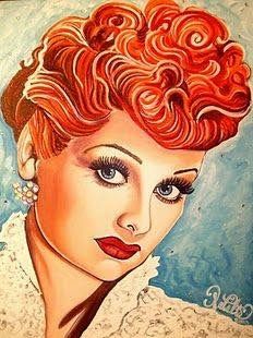 232x310 Lucy B Lucille Ball Lucille Ball And Celebrity Photos - I Love Lucy Painting