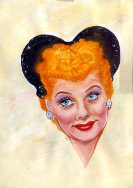 263x370 The Artist Who Loves Lucy - I Love Lucy Painting