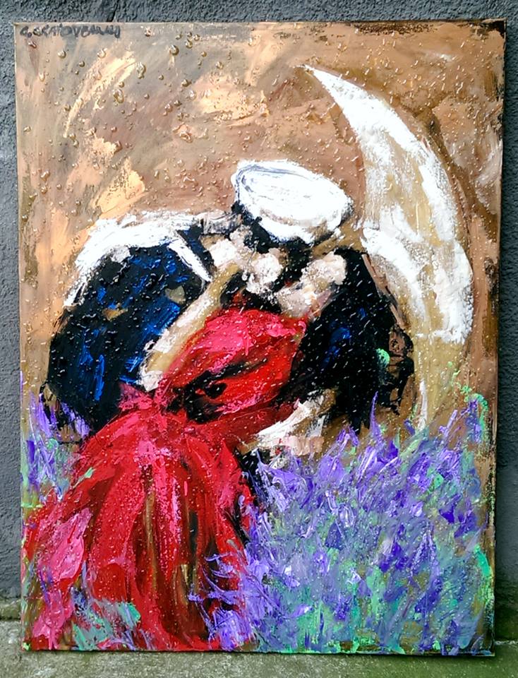 734x960 I Love You Painting By Costin Craioveanu - I Love Painting