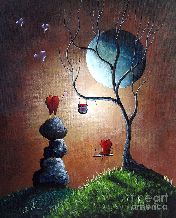 726x900 Just Because I Love You By Shawna Erback Painting By Artisan Parlour - I Love Painting