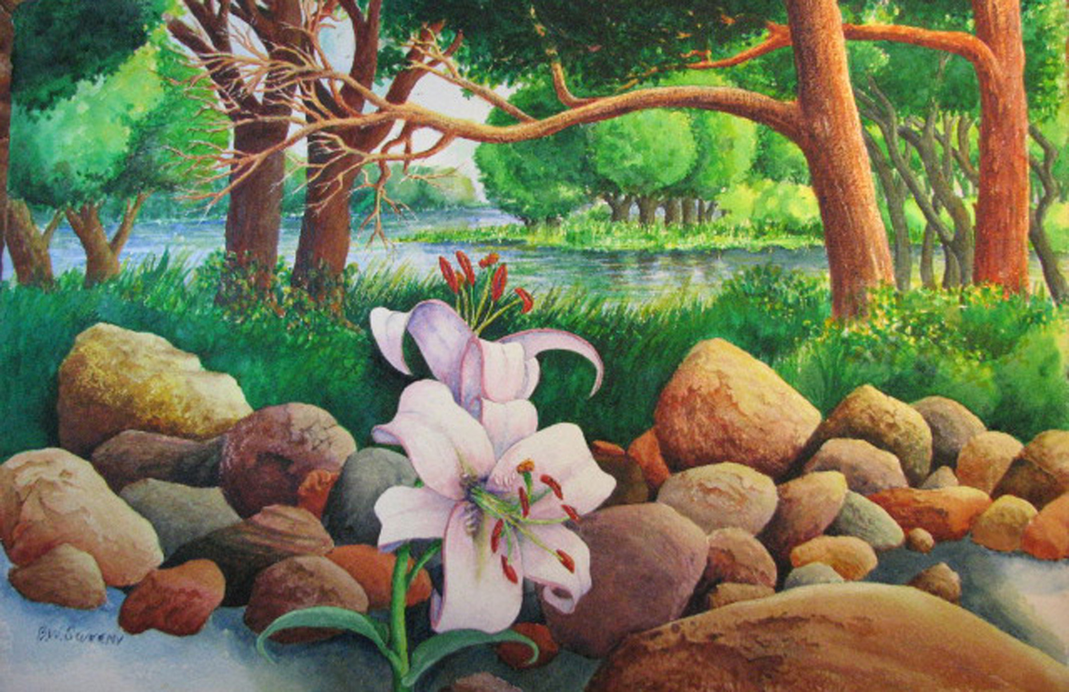 2139x1384 Watercolor Painting Heart Longing Studio - I Love Painting