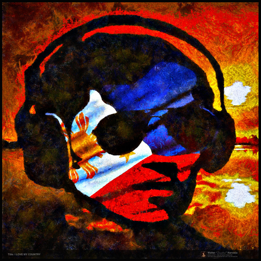 900x900 I Love My Country By Jawoltze - I Love Painting