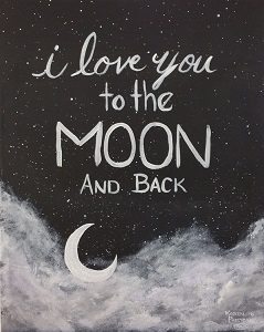 239x300 Love You - I Love You Painting