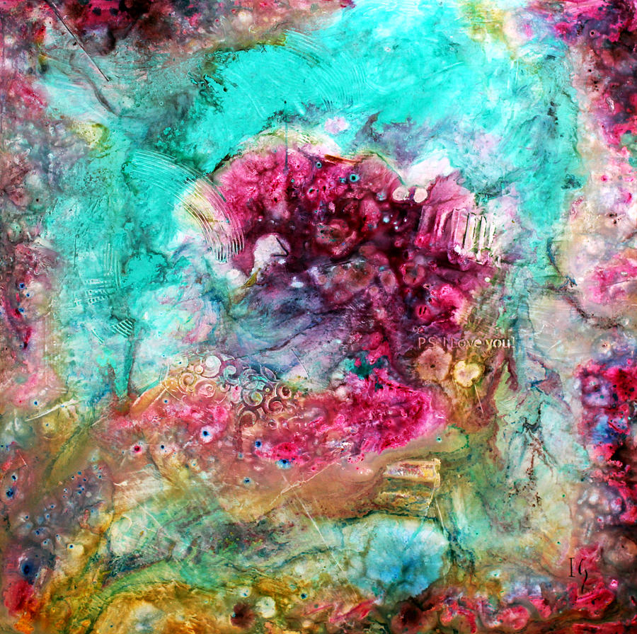 900x896 Ps I Love You Painting By Ivan Guaderrama - I Love You Painting