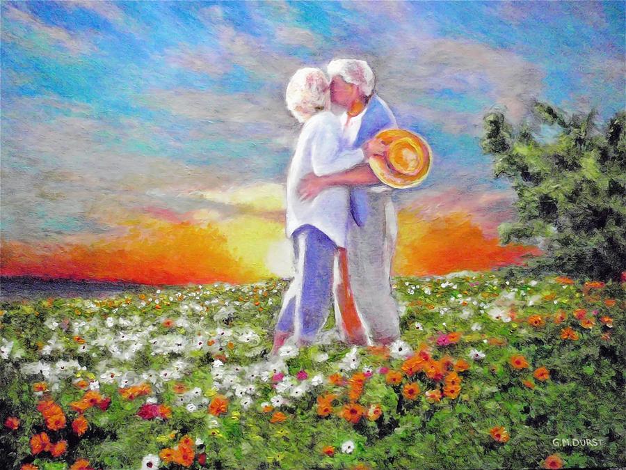 900x675 I Love You Darling Painting By Michael Durst - I Love You Painting