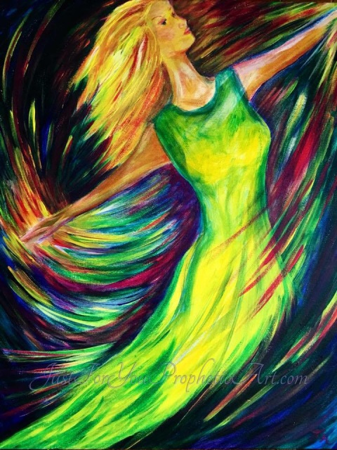 480x640 Joy's Dance Of Woman Praising The Lord - I Painting