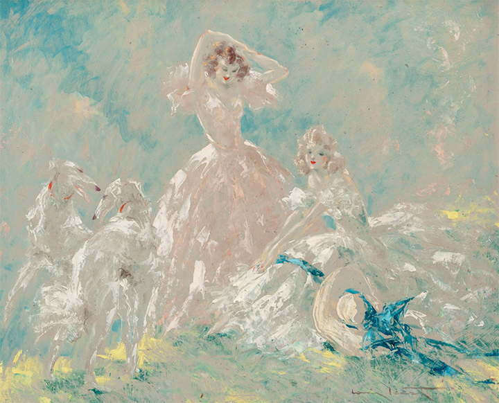 720x582 Louis Icart Oil Paintings Sell Well - Icart Painting