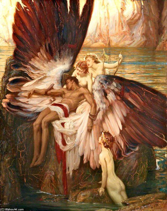 555x700 Icarus Painting Para Por Herbert James Draper - Icarus Painting