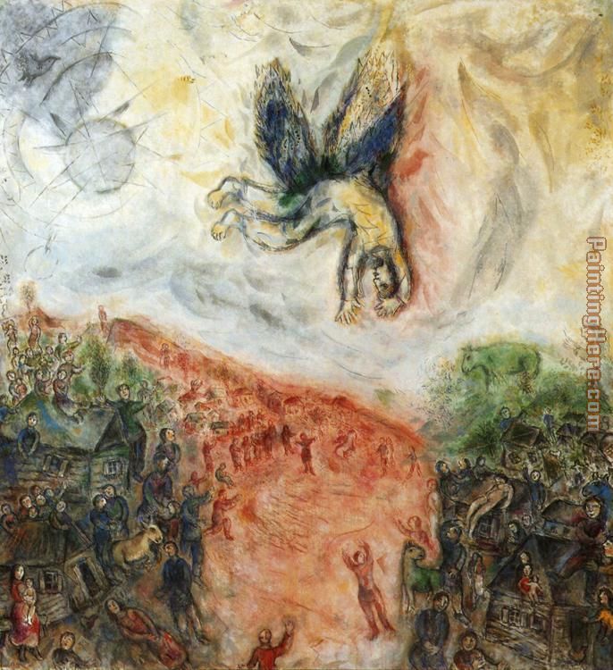686x750 Marc Chagall The Fall Of Icarus Painting Anysize 50% Off - Icarus Painting