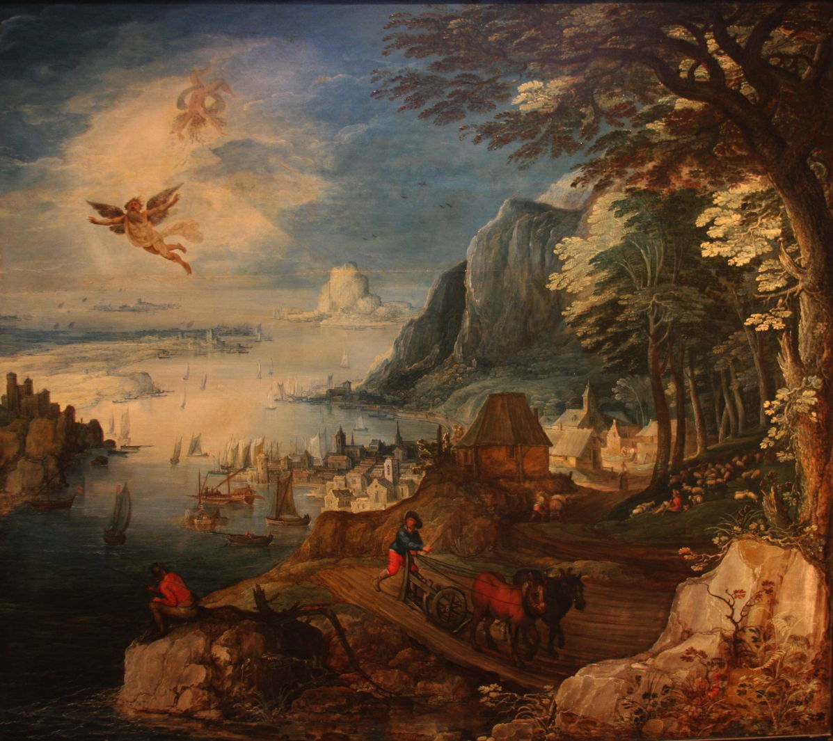 1197x1065 The Story In Paintings Icarus And His Downfall The Eclectic - Icarus Painting