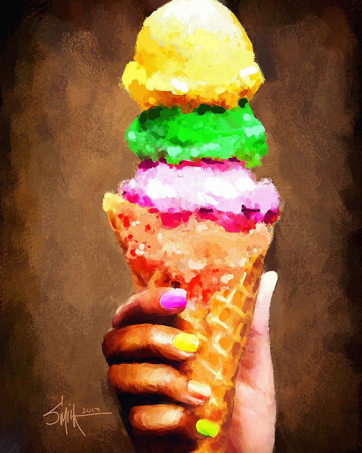 720x900 Ice Cream Painting By Robert Smith - Ice Cream Painting