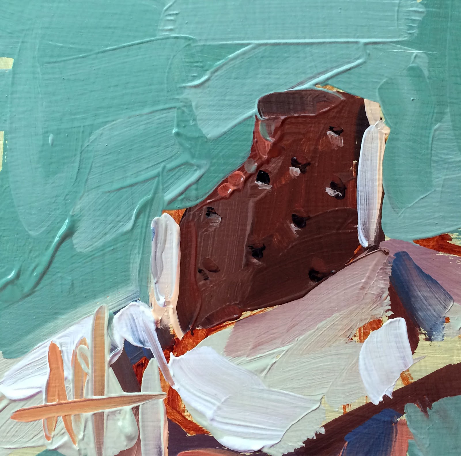 1600x1583 Ice Cream Sandwich Painting Angela Moulton's Painting A Day - Ice Cream Painting