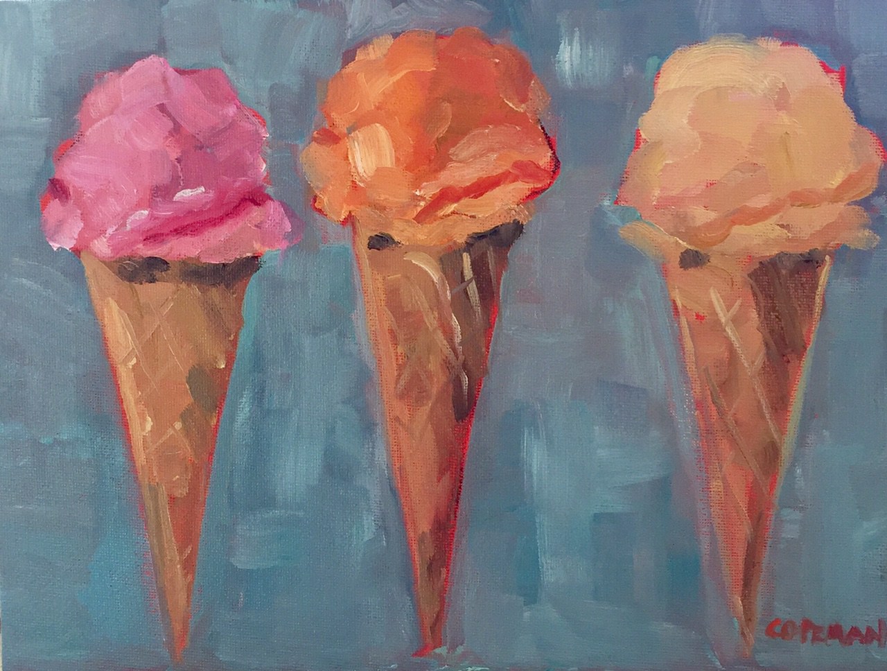 1280x968 A Painting Amp A Poem 3 Cheers For Ice Cream - Ice Cream Painting