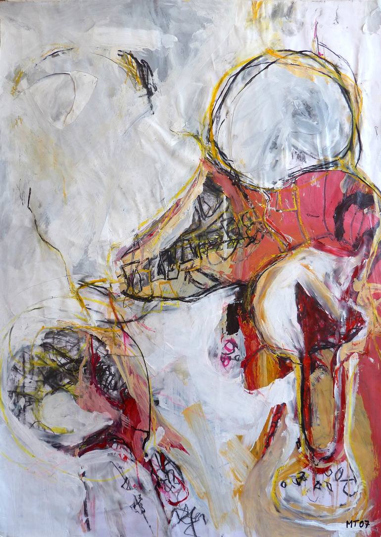 770x1085 Saatchi Art Shrimp Cocktail Vs Ice Cream Sundae Painting By - Ice Cream Painting