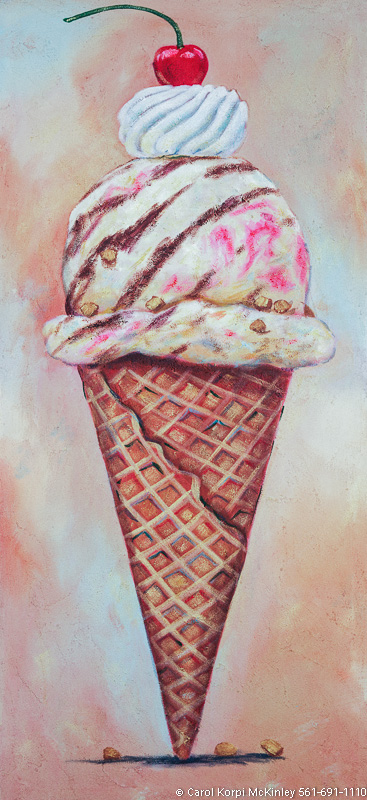 367x800 The Sweets And Still Lifes Collection - Ice Cream Painting