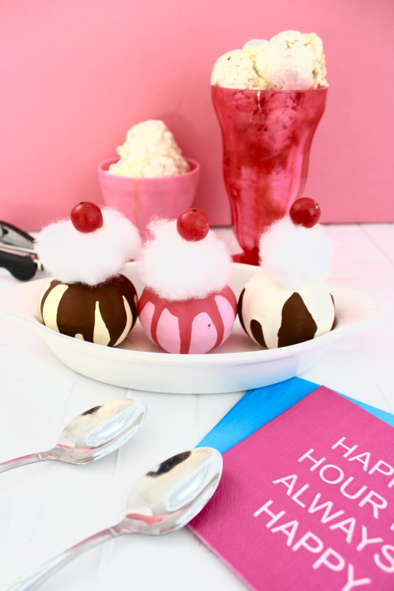 1365x2048 No Carve Mini Pumpkin Ice Cream Sundae Craft + Tell - Ice Cream Sundae Painting