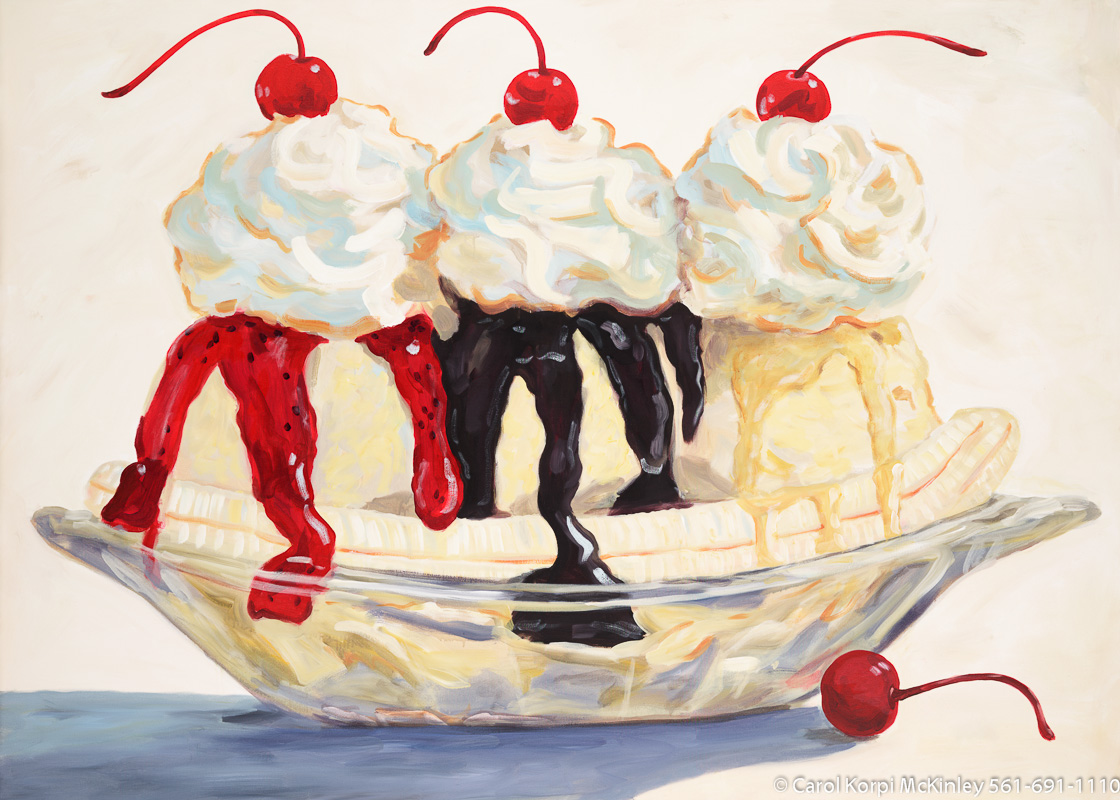1120x800 The Sweets And Still Lifes Collection - Ice Cream Sundae Painting