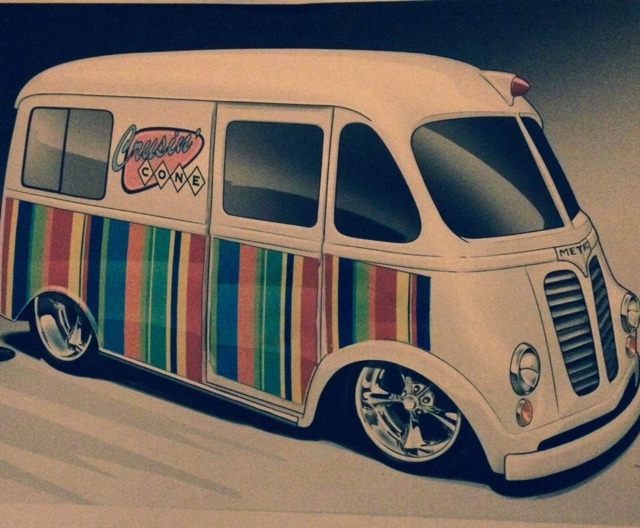 640x528 Welcome To The Cruisin' Cone Painting The Cruisin' Cone - Ice Cream Truck Painting