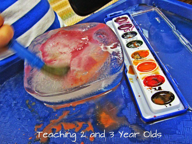 630x473 Ice Painting For Kids Teaching 2 And 3 Year Olds - Ice Painting