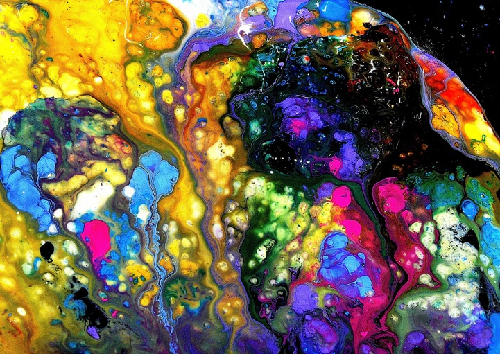 721x511 Otherworldly Macrophotography Of Paint And Ice - Ice Painting