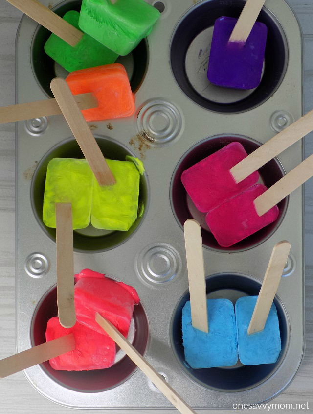 640x845 Summer Crafts Series Painting With Ice Cubes Parkland Players - Ice Painting